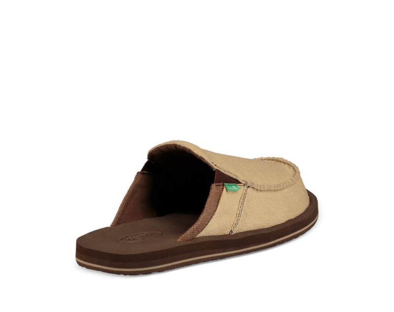 Sanuk You Got My Back III Men's Sidewalk Surfers Brown | Canada 284GSO